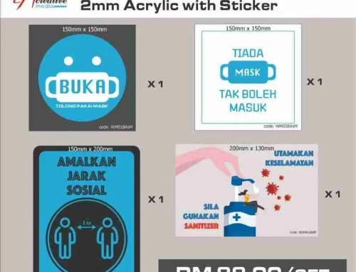 Covid-19 Acrylic with Sticker Package Set A2