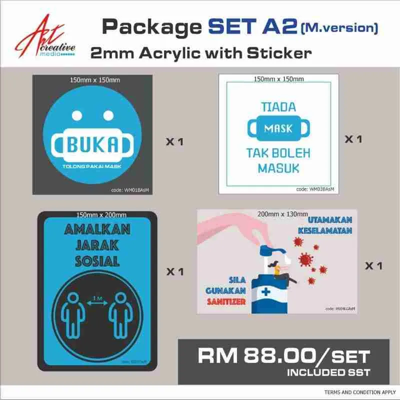 Acrylic with Sticker Art Creative 2