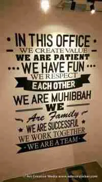 Inspiring Message Wall Decal Sticker