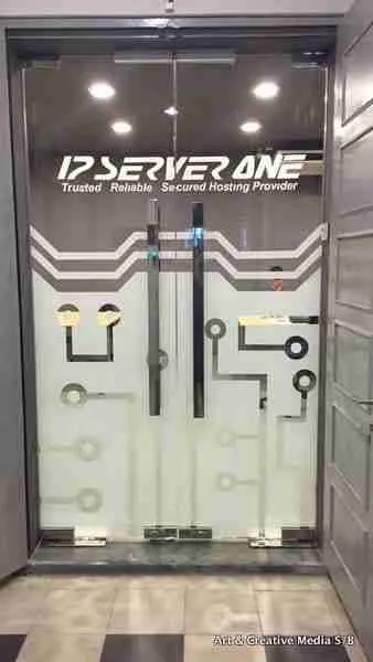 Glass Sticker Printing Art & Creative