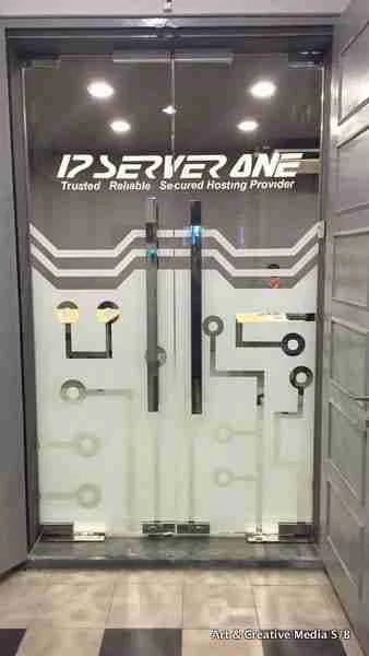 Glass Sticker Printing Art & Creative