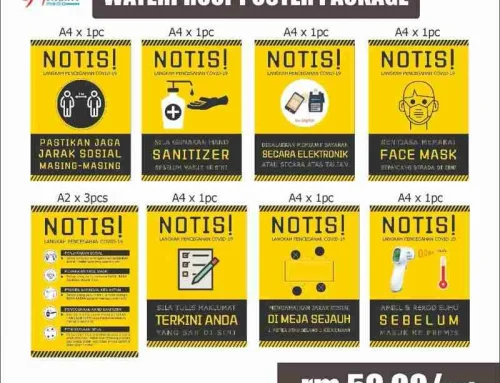 Covid-19 Waterproof Poster Sticker Package