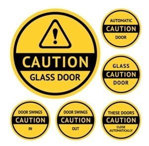 Glass Awareness Sticker