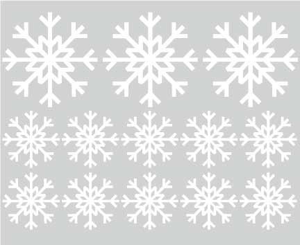 Christmas Sticker Snow Flakes CMS003