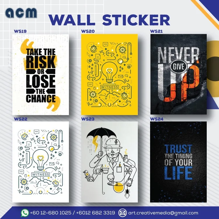 Wall Sticker Design Malaysia WS19-WS24