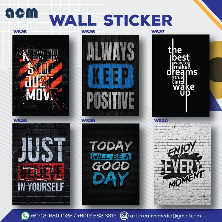 Wall Sticker Design Malaysia WS25-WS30